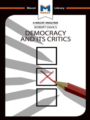 cover image of An Analysis of Robert A. Dahl's Democracy and its Critics